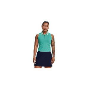 Under Armour Dámské polo tričko bez rukávů Iso-Chill Sleeveless Polo, Zelená, XL