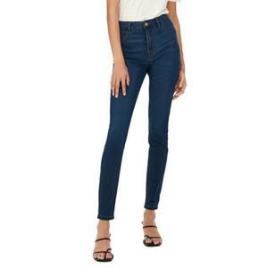 Jacqueline de Yong Dámské džíny JDYTULGA Skinny Fit 15266427 Dark Blue Denim XL/32