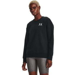 Under Armour Dámská fleecová mikina Essential Fleece Crew black L, Černá