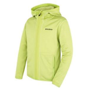 Husky Dětská mikina s kapucí Artic Zip K br. green/dk. khaki 152