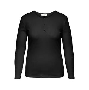 ONLY CARMAKOMA Dámské triko CARADDA Regular Fit 15266971 Black 3XL/4XL, XXXL