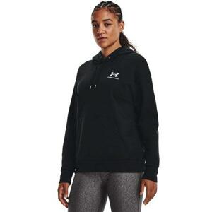 Under Armour Dámská fleecová mikina Essential Fleece Hoodie black M, Černá