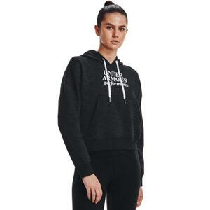 Under Armour Dámská bavlněná mikina Essential Script Hoodie black S, Černá