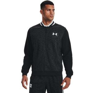 Under Armour Pánská mikina Essential Heritage Flc FZ black S, Černá