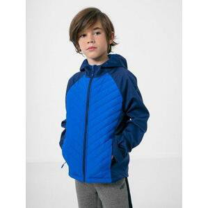 4F Dětská softshellová bunda, Tmavě, modrá, 152