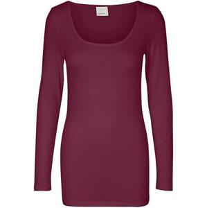 Vero Moda Dámské triko VMMAXI Regular Fit 10152908 Winetasting XS