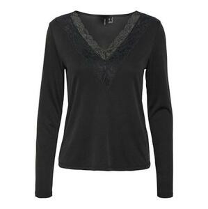 Vero Moda Dámské triko VMPHINE 10270480 Black XS