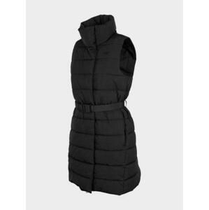 4F Dámská vesta/parka bez rukávů, deep, black, S