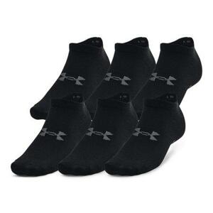 Under Armour Ponožky Essential No Show 6pk black S, Černá, 37 - 39