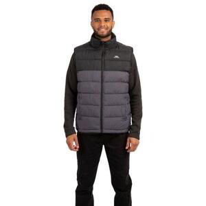 Trespass Pánská zateplená vesta Oskar Gilet black L, Černá