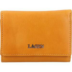 Lagen Dámská kožená peněženka LG-2152 YELLOW