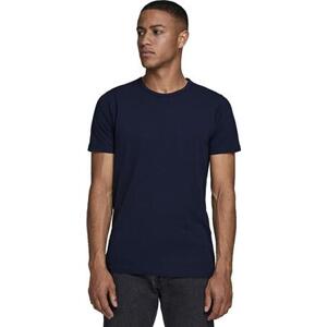 Jack&Jones Pánské triko JJEBASIC Stretch Fit 12058529 Navy Blue M