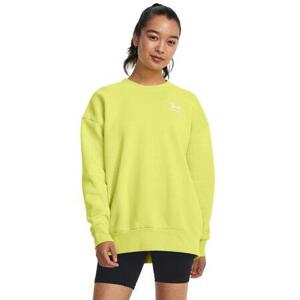 Under Armour Dámská oversize mikina Essential Flc OS Crew lime yellow L