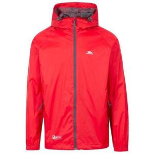 Trespass Nepromokavá bunda Qikpac Jacket red L, Červená