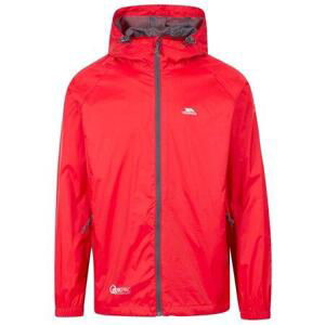 Trespass Nepromokavá bunda Qikpac Jacket red S, Červená