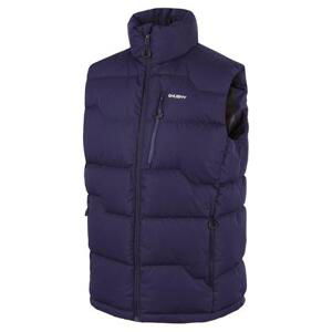 Husky Pánská péřová vesta na zip Deep M dark blue S