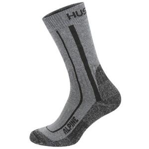 Husky Ponožky Alpine grey/black M (36-40), 36 - 40