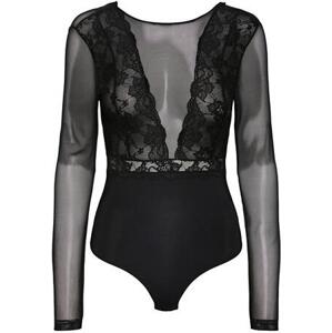 Pieces Dámské body PCSICCA 17141142 Black XXL