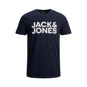 Jack&Jones PLUS Pánské triko JJELOGO Regular Fit 12158505 Navy Blazer 7XL