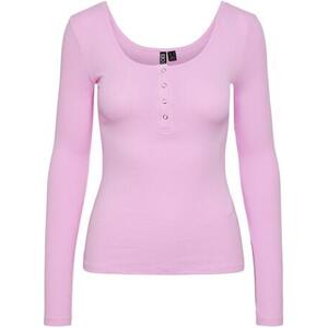 Pieces Dámské triko PCKITTE Slim Fit 17101437 Pastel Lavender XL