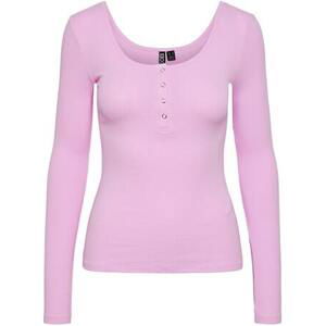 Pieces Dámské triko PCKITTE Slim Fit 17101437 Pastel Lavender S