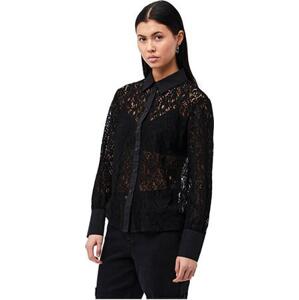 Pieces Dámská košile PCMIRA Regular Fit 17147581 Black L