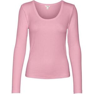 Vero Moda Dámské triko VMIRWINA Tight Fit 10300894 Pink Nectar S