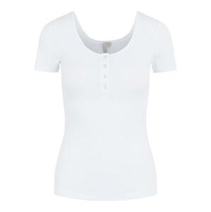 Pieces Dámské triko PCKITTE Slim Fit 17101439 Bright White XXL