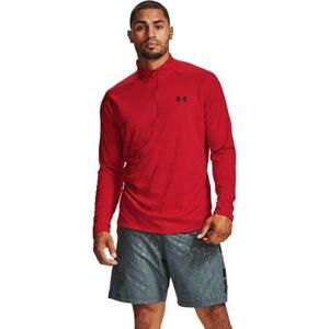 Under Armour Pánské triko Tech 2.0 1/2 Zip - velikost L red XXL