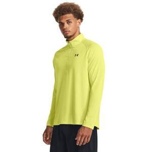 Under Armour Pánské triko Tech 2. 1/2 Zip lime yellow M