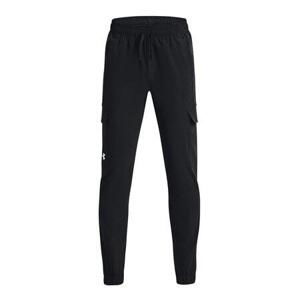 Under Armour Chlapecké tepláky Pennant Woven Cargo Pant - velikost YL black YM