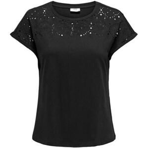 Jacqueline de Yong Dámské triko JDYVIVA Regular Fit 15318216 Black M