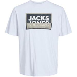 Jack&Jones Pánské triko JCOLOGAN Standard Fit 12253442 White M