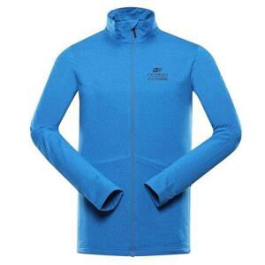 ALPINE PRO Pánská rychleschnoucí mikina GOLL neon atomic blue XXL, Modrá