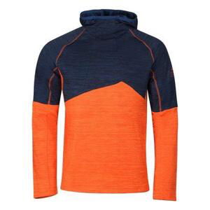 ALPINE PRO Pánská rychleschnoucí mikina GORF orange tiger M, Oranžová