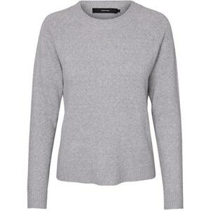 Vero Moda Dámský svetr VMDOFFY 10201022 Light Grey Melange L