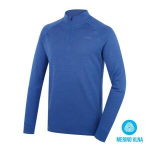 Husky Pánská merino mikina Aron Zip M blue XL