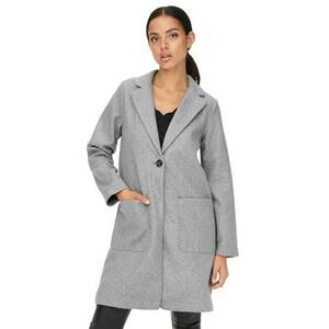 Jacqueline de Yong Dámský kabát JDYHARMONY 15247078 Light Grey Melange L