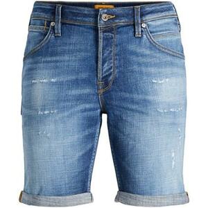 Jack&Jones Pánské kraťasy JJFOX Regular Fit 12201631 Blue Denim M