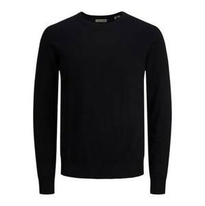 Jack&Jones PLUS Pánský svetr JJEEMIL 12217825 Black 6XL