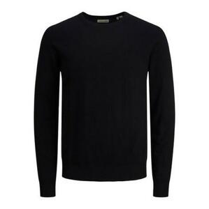 Jack&Jones PLUS Pánský svetr JJEEMIL 12217825 Black 4XL, XXXXL