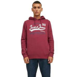 Jack&Jones Pánská mikina JJELOGO Regular Fit 12210824 Rhododendron M