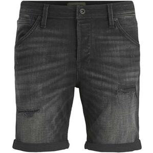 Jack&Jones Pánské kraťasy JJIRICK Regular Fit 12201634 Black Denim M