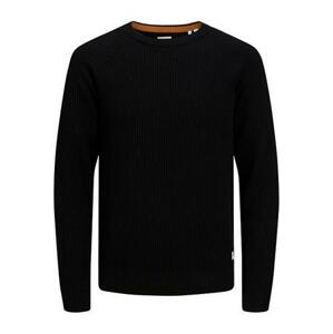 Jack&Jones Pánský svetr JJPANNEL Regular Fit 12220815 Black M