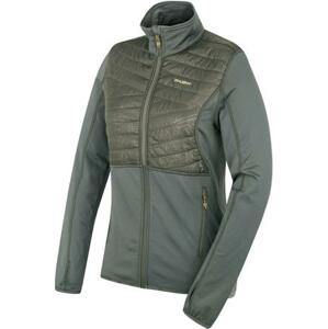 Husky Dámská mikina na zip Airy L dk. grey green L