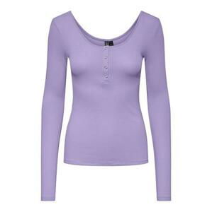 Pieces Dámské triko PCKITTE Slim Fit 17101437 Purple Rose XXL