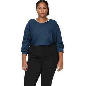 ONLY CARMAKOMA Dámský svetr CARADALINE LIFE 15257227 Dark Denim 7XL