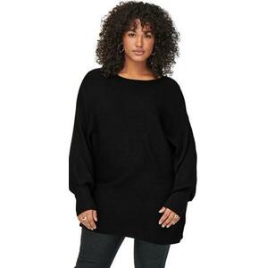 ONLY CARMAKOMA Dámský svetr CARADALINE LIFE 15257227 Black 3XL/4XL, XXXL