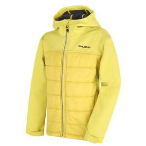 Husky Dětská softshell plněná bunda Swany K lime green 134