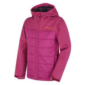 Husky Dětská softshell plněná bunda Swany K dark magenta 152